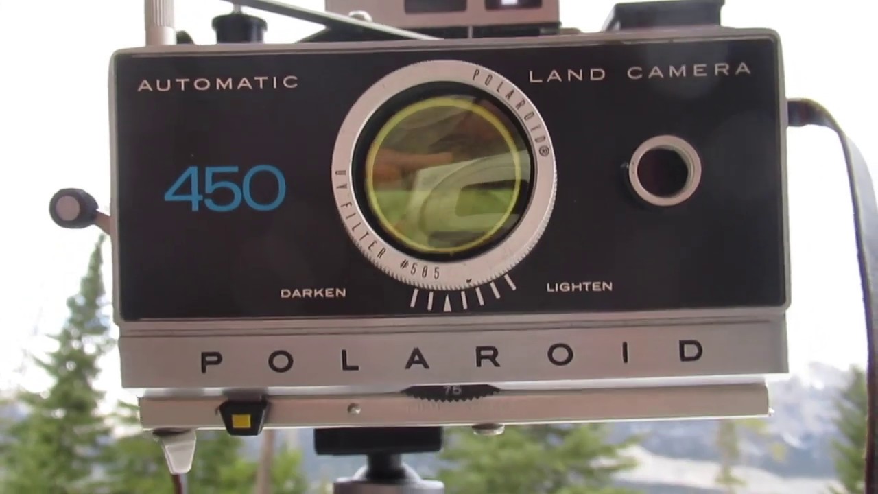 How to take a picture with a Polaroid pack camera using photographic paper