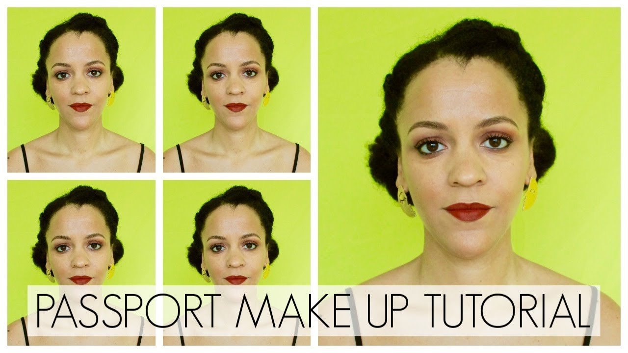 ✈ Passport Photo Makeup Tutorial ✈ Easy Neutral Brown Makeup 🍫 2 Eyeshadows Only!