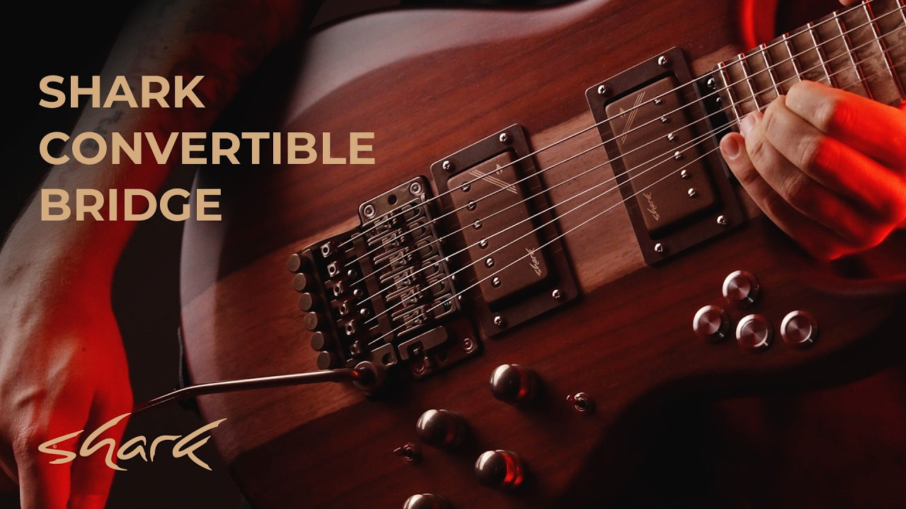 Shark Convertible Bridge | Tremolo & Hardtail in One | Shark Guitars | Guitar v2.0