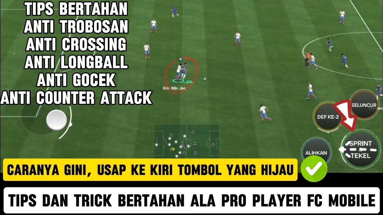 TIPS AND TRICK CARA BERTAHAN ALA PRO PLAYER FC MOBILE