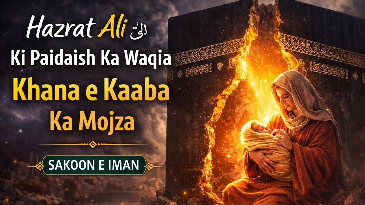 Hazrat Aliؓ Ki Paidaish Ka Waqia | Khana e Kaaba Ka Mojza | Sakoon E IMAN |
