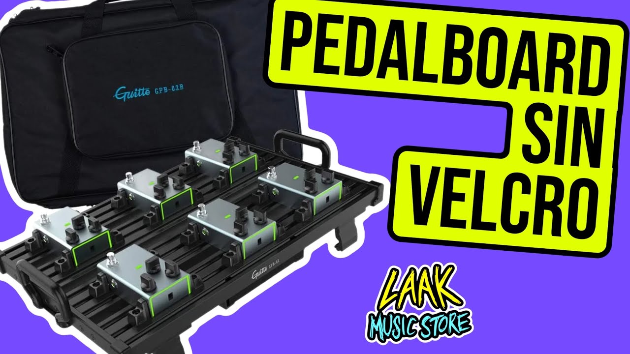 UNA PEDALBOARD QUE NO NECESITA VELCRO PARA PONER TUS PEDALES!🔥 GUITTO PEDALBOARD GPB