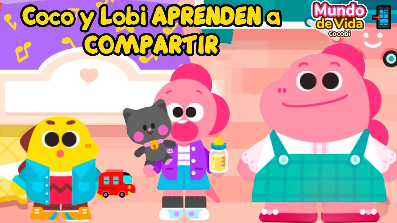 Coco y Lobi APRENDEN a Compartir 📱 APP Mundo de Vida Cocobi