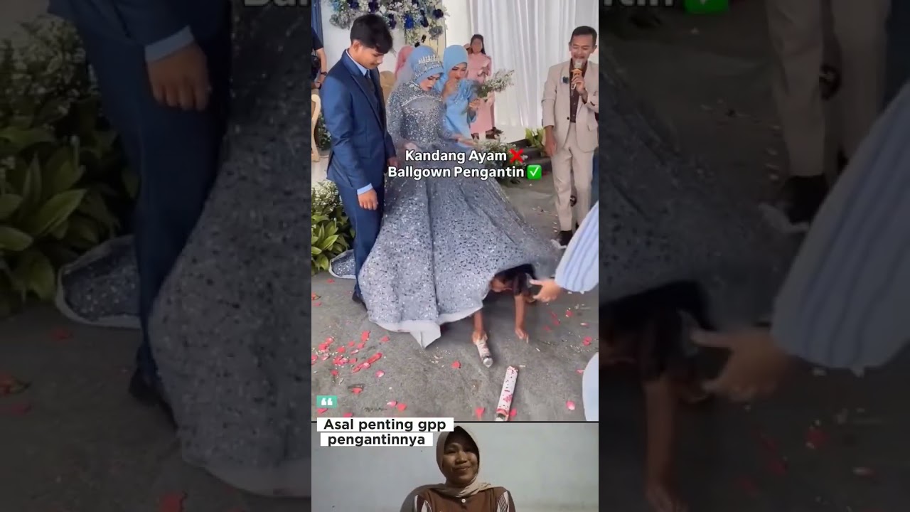 Kandang ayam bukan tapi Ballkown pengantin. #wedding #prewedding