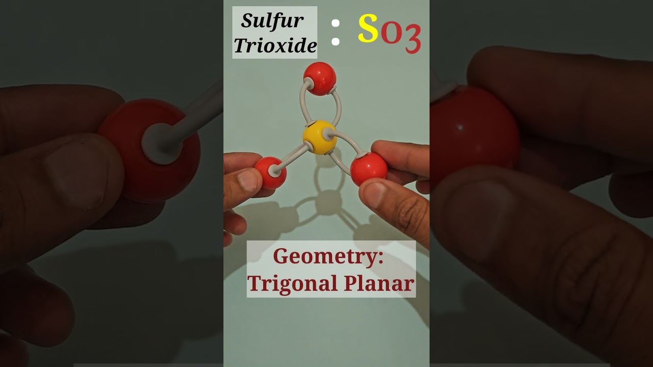 #sulfurtrioxide#SO3#sulfur#oxygen#ChemicalCompound#trigonalplanar#shorts #viralshorts