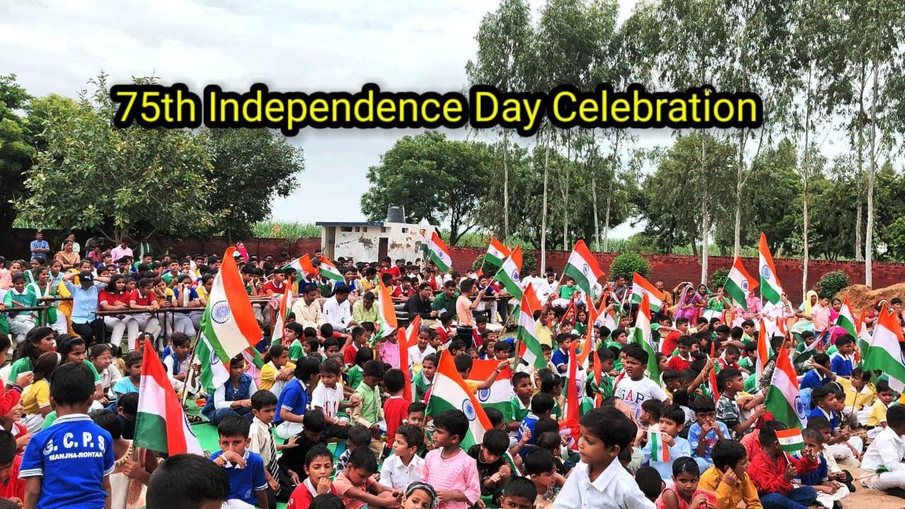 75th🇮🇳Independence Day of🇮🇳India celebrating in Golden Crescent Public School🇮🇳