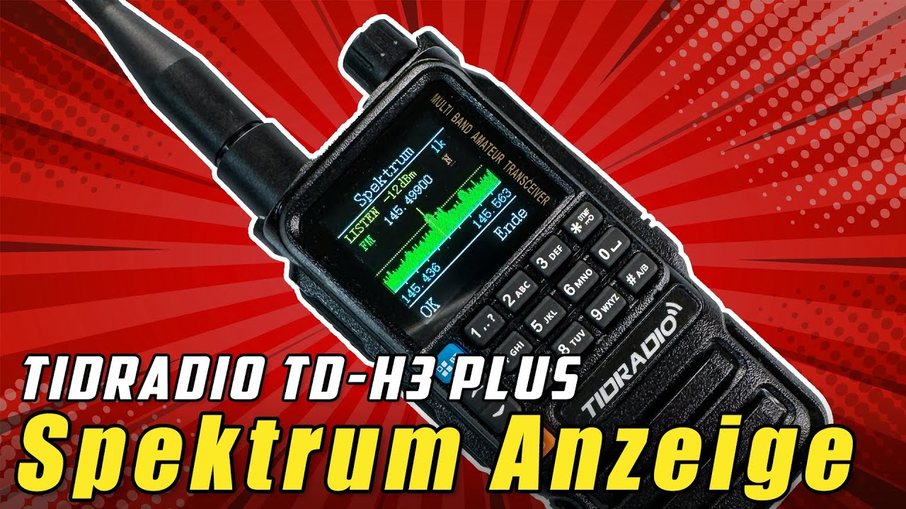Tidradio TD-H3 Plus: Update auf sehenswerte Spektrum Firmware 1.41