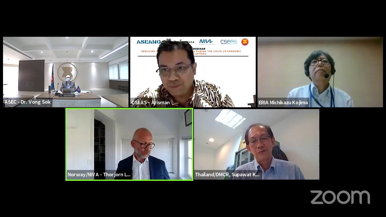Regional Webinar : Reducing Marine Plastic Pollution during the COVID-19 Pandemic in ASEAN Countries