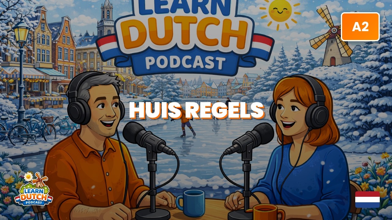 Изучайте голландский слушая (A1–A2) 🇳🇱 | Правила дома с вашим партнером | Медленный и четкий разг...