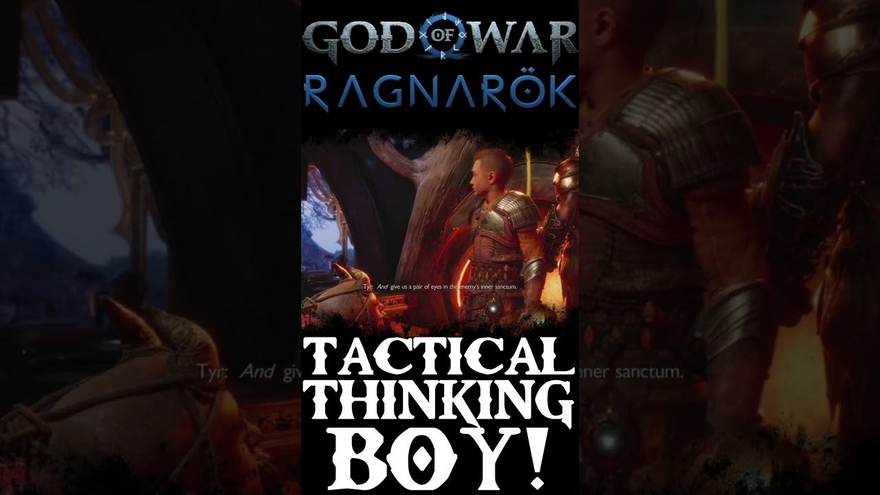 Tactical thinking boy! - God of War Ragnarök 