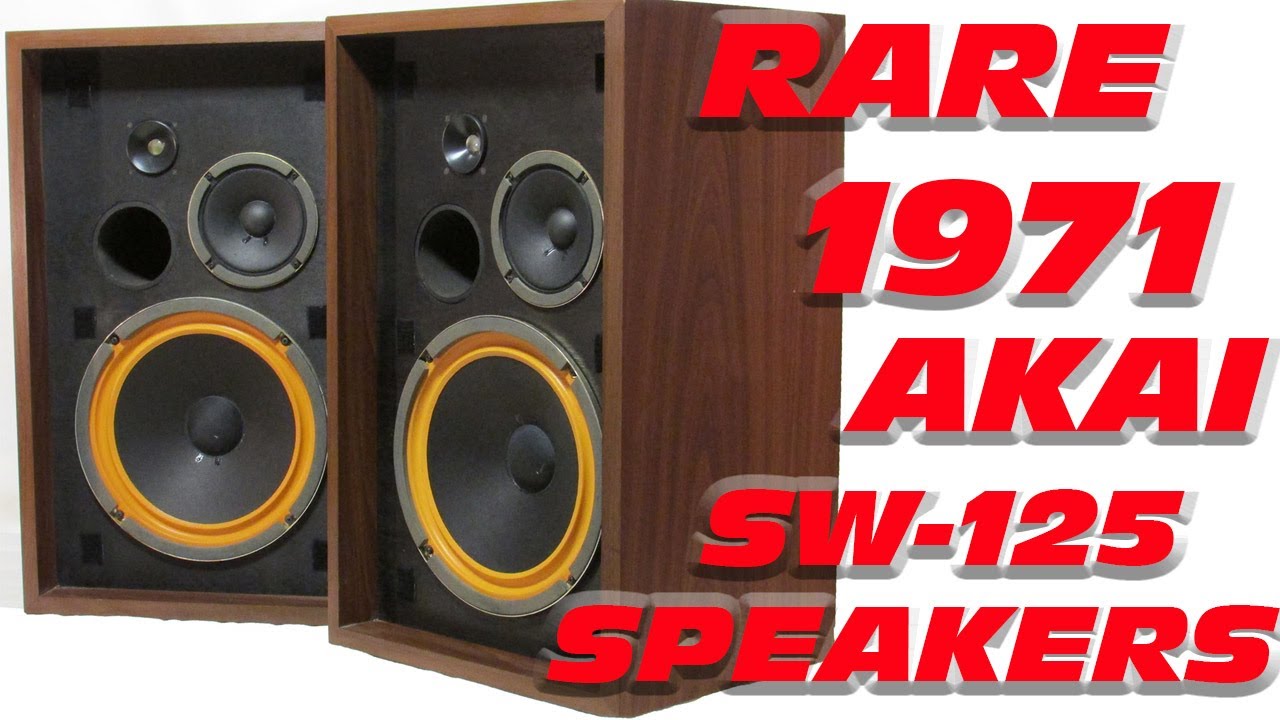 1971 VINTAGE SPEAKERS AKAI SW-125