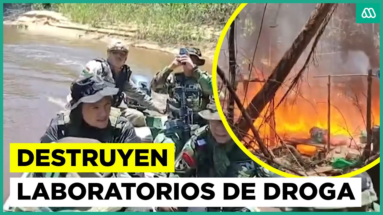 Soldados bolivianos destruyen laboratorios de droga