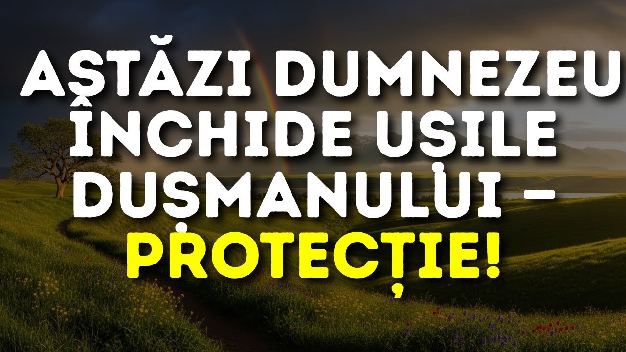 ⚡ ASTĂZI DUMNEZEU ÎNCHIDE UȘILE DUȘMANULUI — PROTECȚIE!