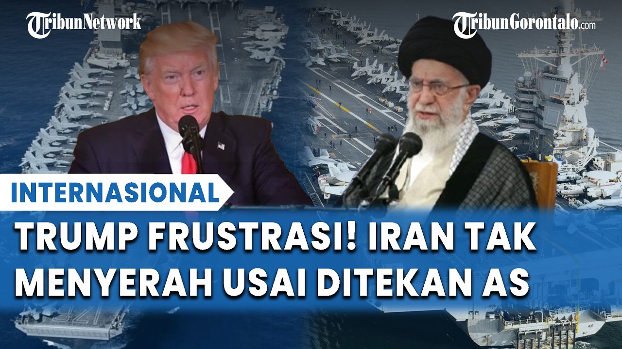 TRUMP KEBINGUNGAN! Iran Tak Gentar Meski Dikepung 2 Kapal Induk & 40 Ribu Pasukan AS