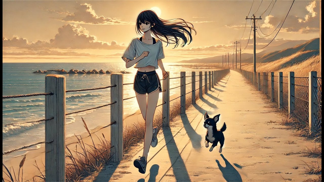 🌊 Run with the Tides &ndash; 7 Lofi Hip-Hop Tracks with Ocean Waves | Chill Music for Study, Run & Work