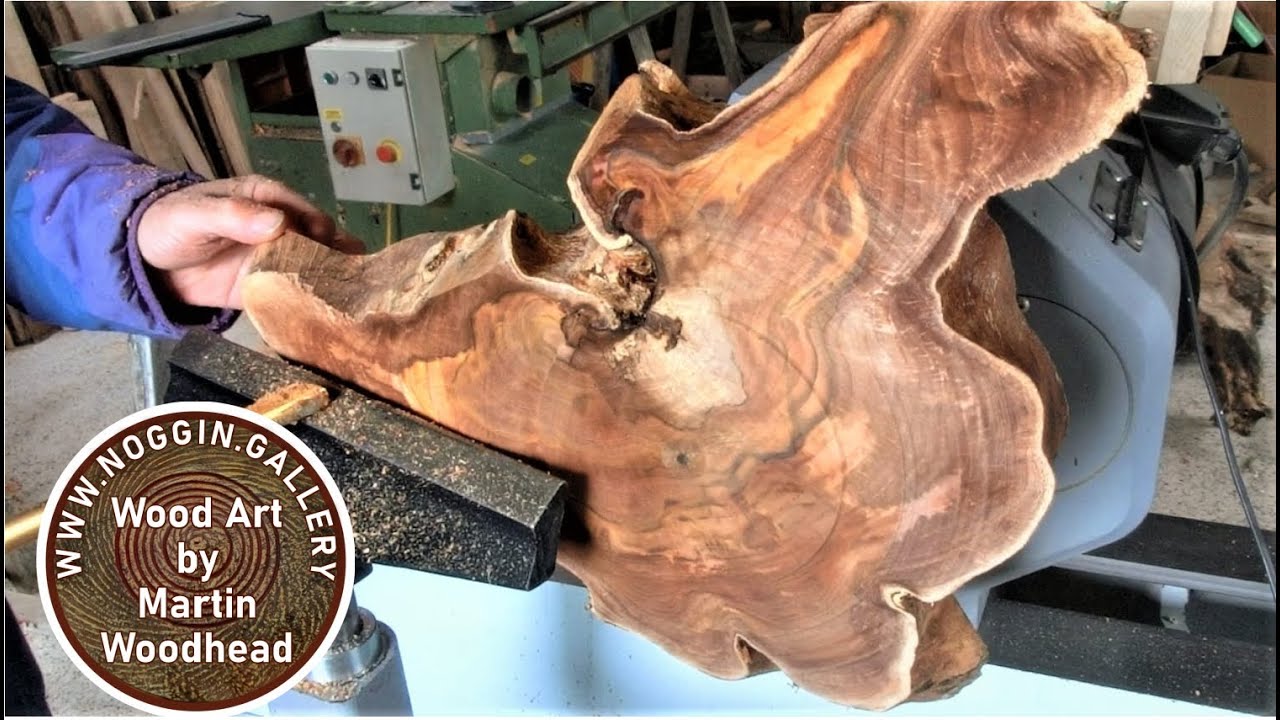 Woodturning A Slice of Tree Root
