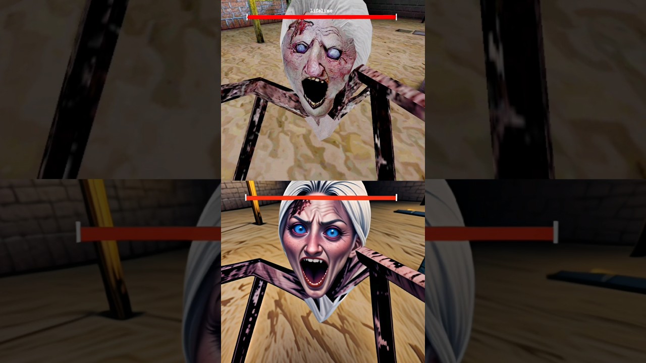 Original The Twins Slendrina's Mom Jumpscares vs Anime The Twins Slendrina's Mom Jumpscare #thetwins
