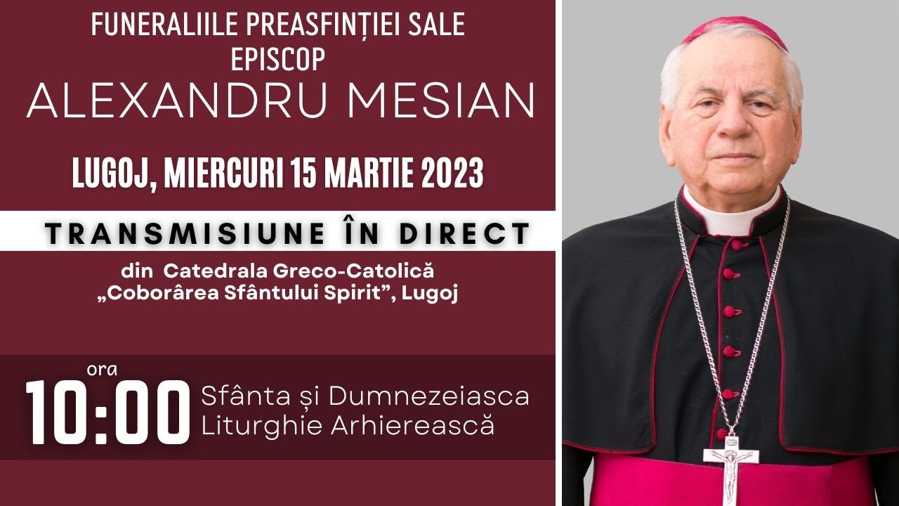 Miercuri, 15.03.2023 ora 10.00 Sfânta Liturghie, Catedrala Lugoj
