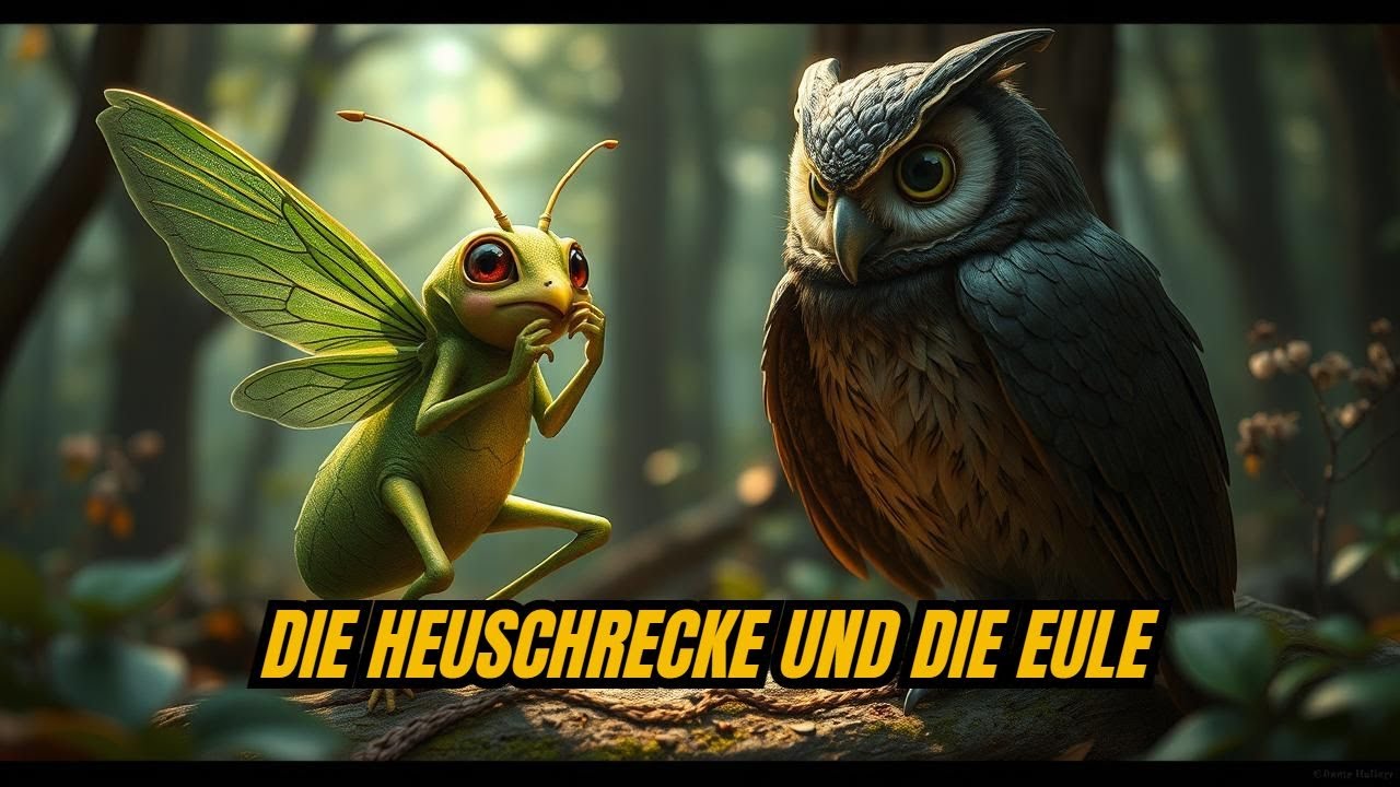Die Heuschrecke und die Eule | Fabeln von La Fontaine