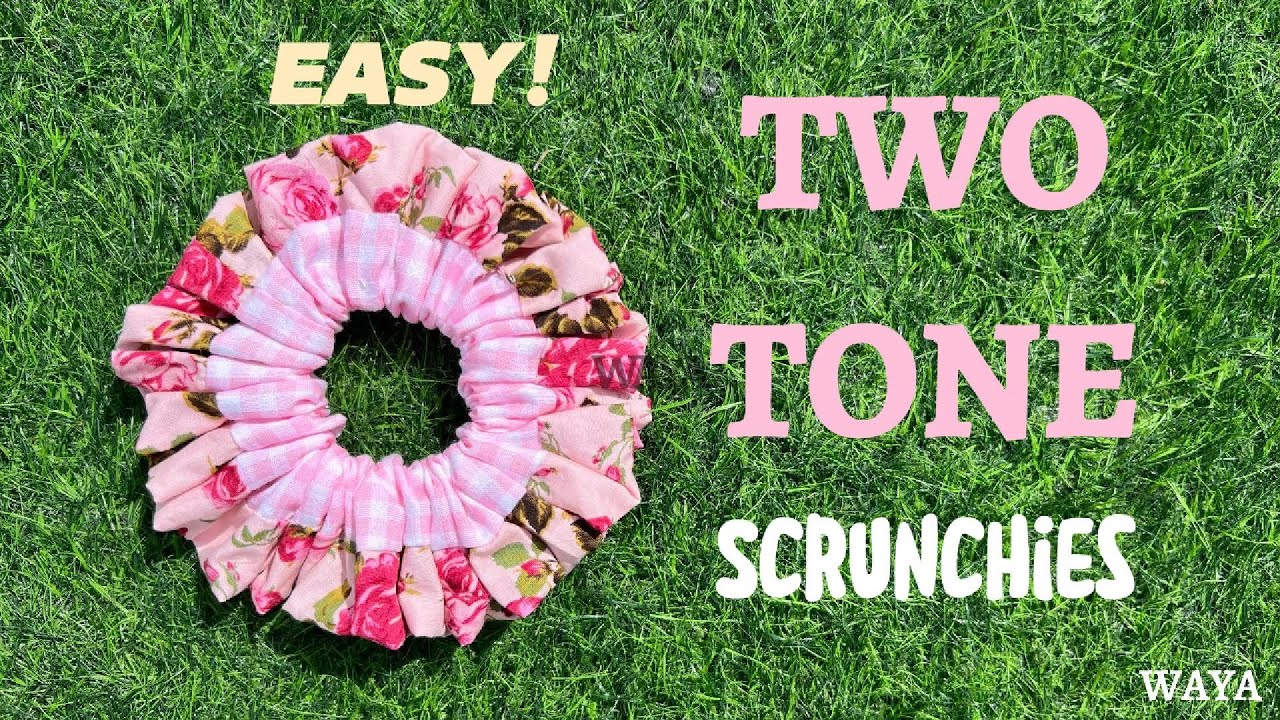 How to Sew Two-Tone Scrunchies | Easy DIY Sewing Tutorial for Beginners