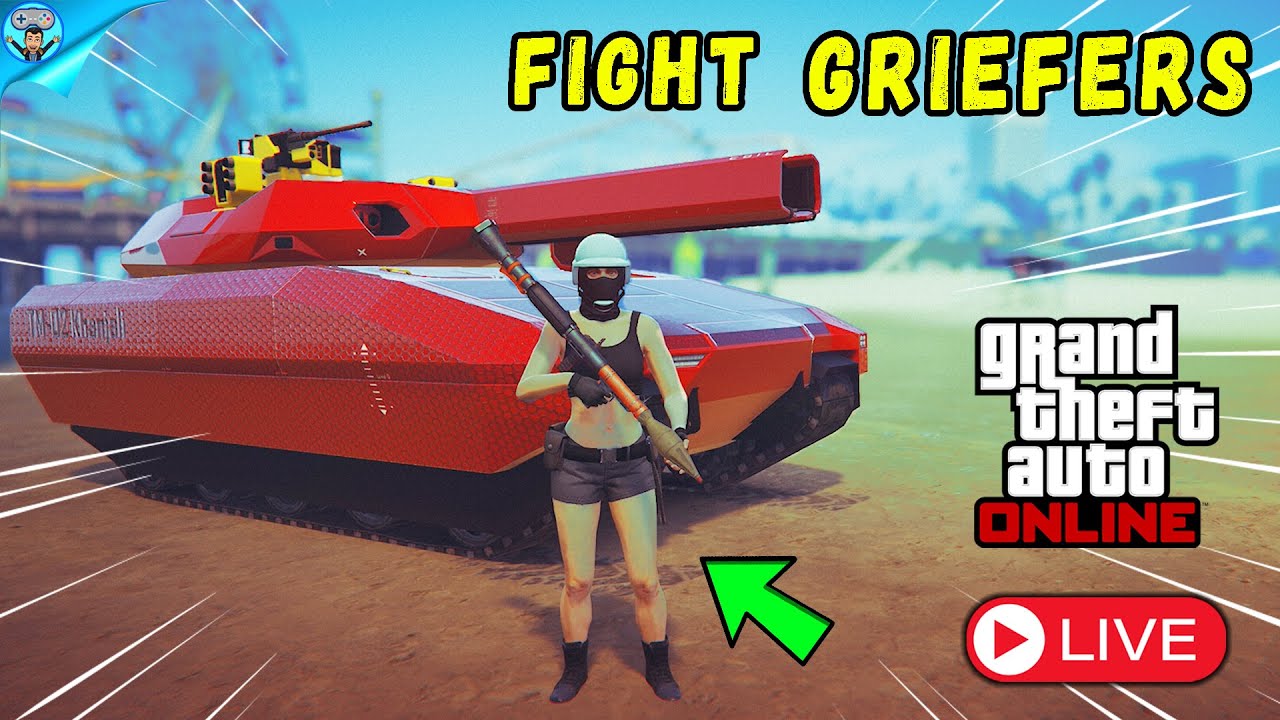 Destroying griefers LIVE on GTA Online!