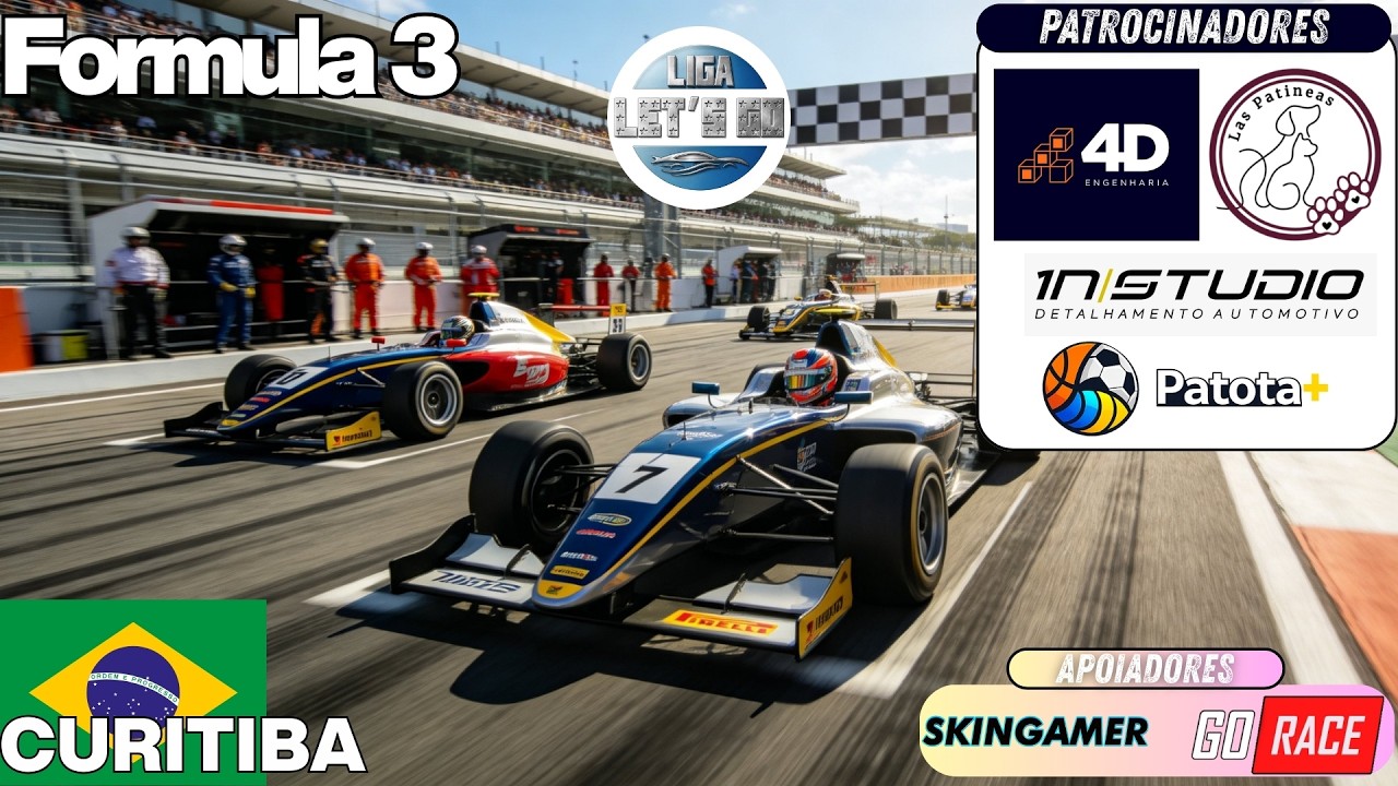 FORMULA 3 EM CURITIBA | TEMPORADA 3 ETAPA 5 | AUTOMOBILISTA 2 | LIGA LETS GO