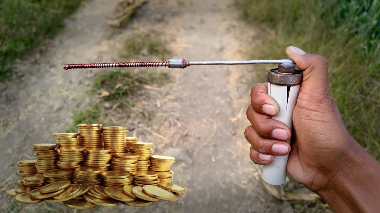 One antenna metal detector,❌, gold metal detector and treasure hunt