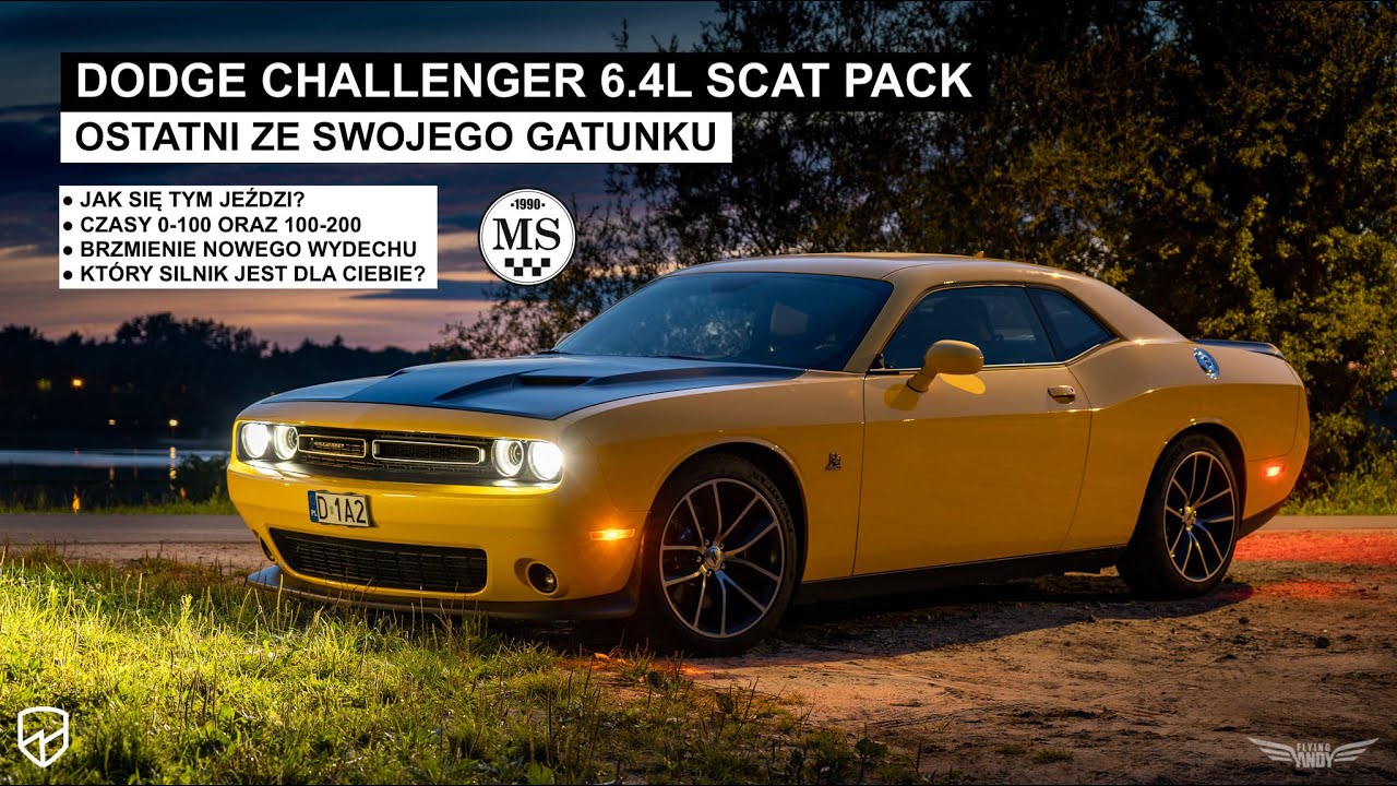 2018 Dodge Challenger Scat Pack 6.4L V8 SRT HEMI - półtora roku z samochodem którego już nie będzie.