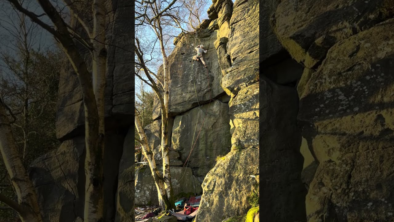 Der Kommisar (E4 6a) - Rivelin Edge, Sheffield - Trad climb