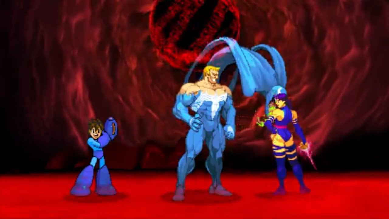 Marvel vs Capcom 2: Mega man, Venom, and Psylocke arcade playthrough