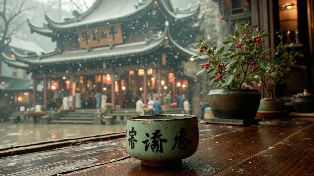 Древние Азиатские Зимние Звуки | Мирная Музыка для Йоги и Снятия Стресса