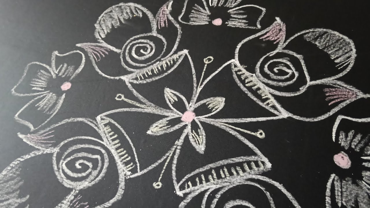 Daily simple muggulu🌺🌺 4×2dots muggulu||easy draw beginners muggulu#rangoli#muggulu#
