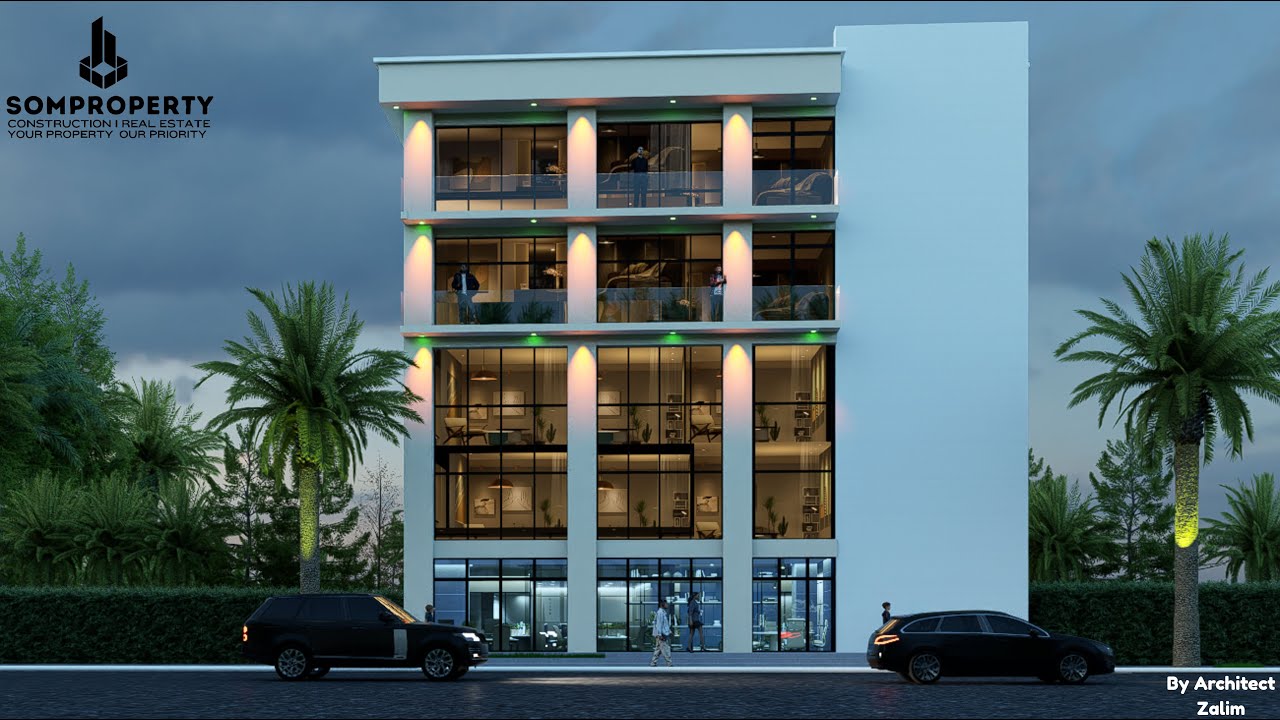🏠𝐃𝐇𝐈𝐒𝐌𝐀𝐇𝐀 𝐈𝐃 25 444 G+4 Mixed use Building: Calaamadda, Hargeys