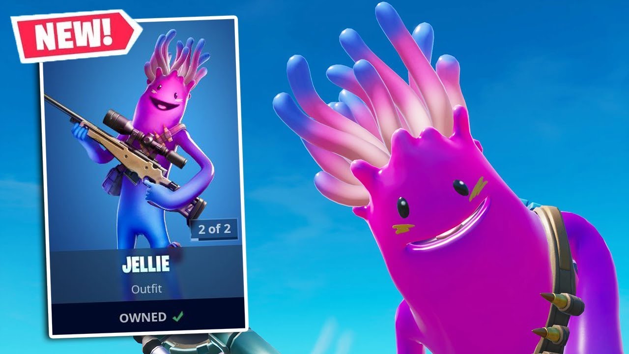 NEW JELLIE Skin Gameplay in Fortnite!