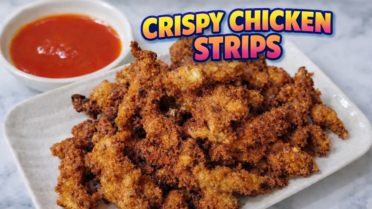 Market Se Bhi Zyada Crispy Chicken Strips | Easy Chicken Recipe 😋 | Crispy chicken strips| KFC Style
