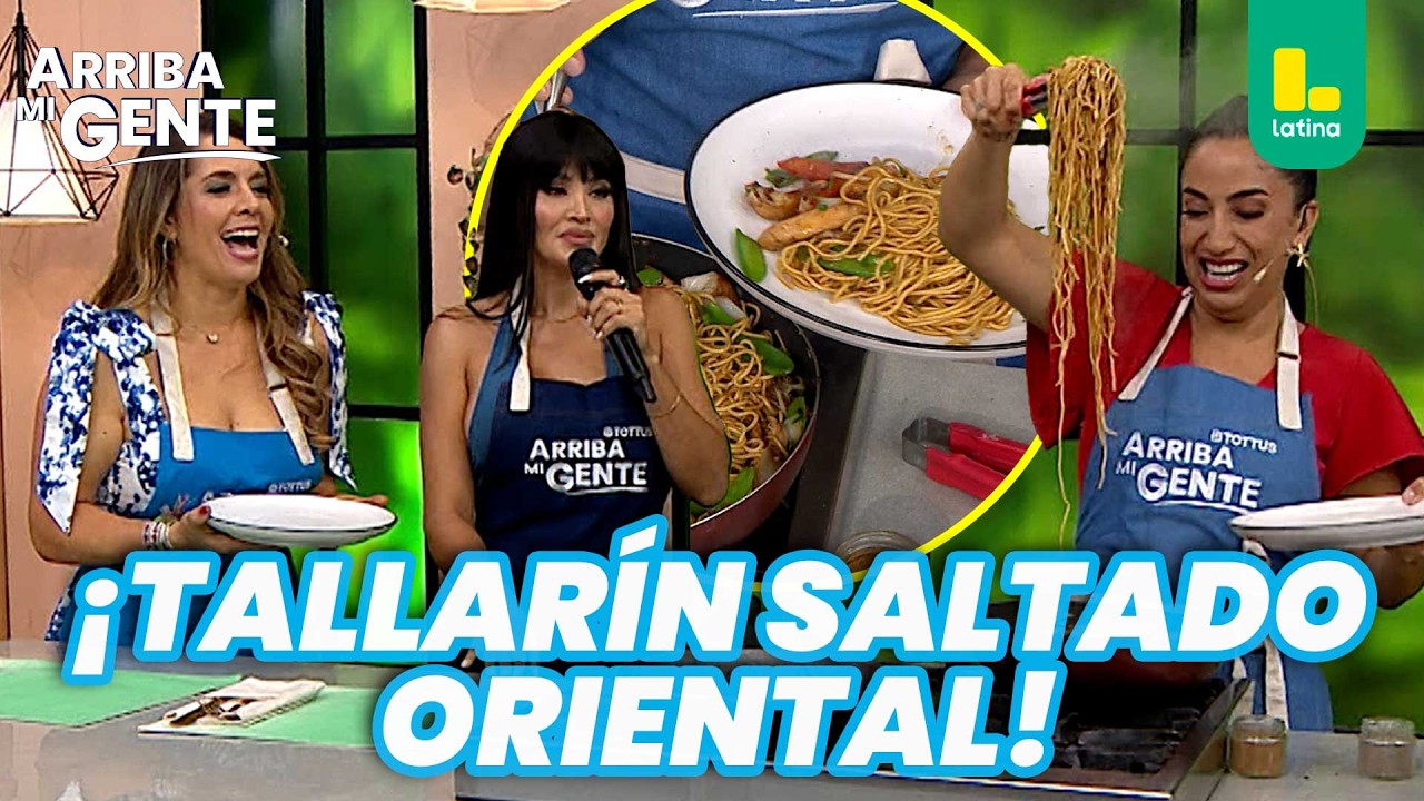 ¡Nelly Rossinelli prepara un delicioso tallarín saltado oriental! | Arriba Mi Gente 🍜🔥