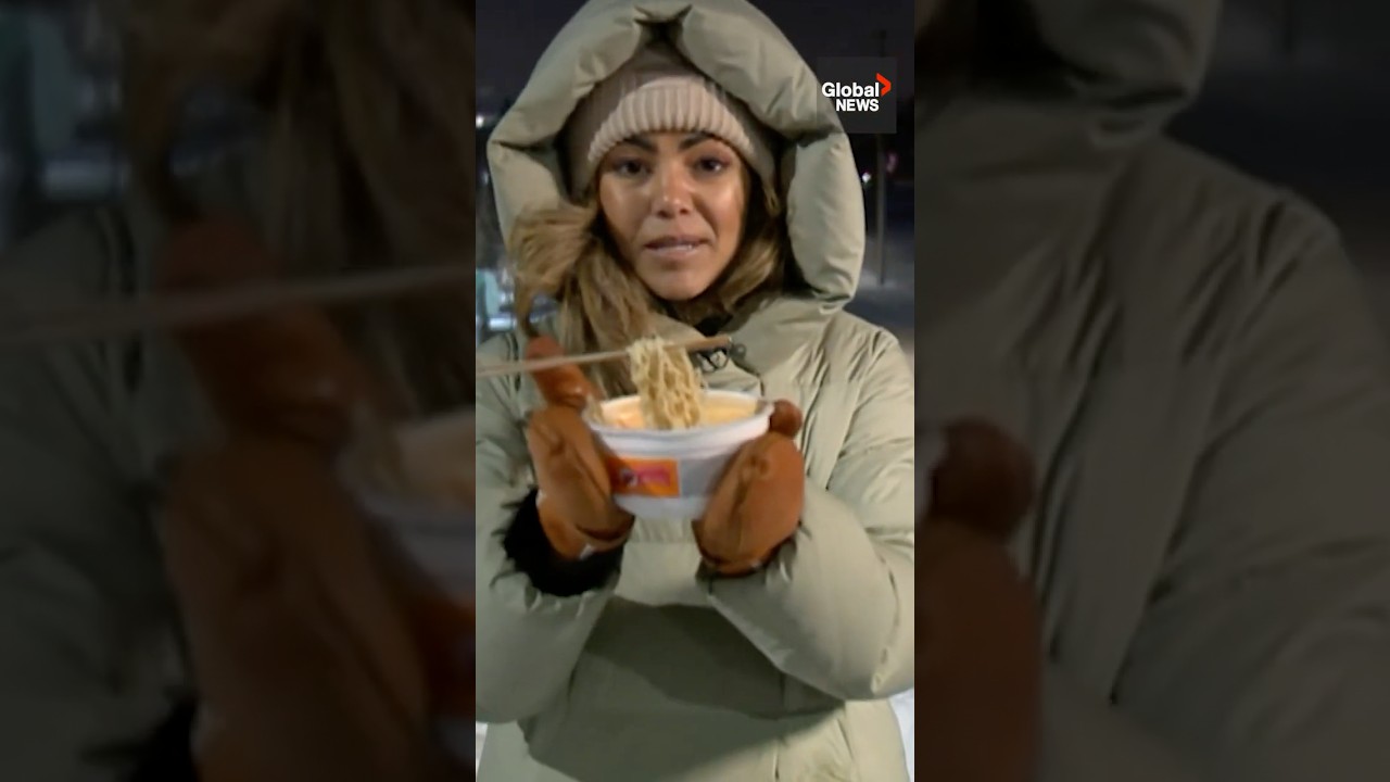 Calgary cold enough to freeze your Ramen off 🍜