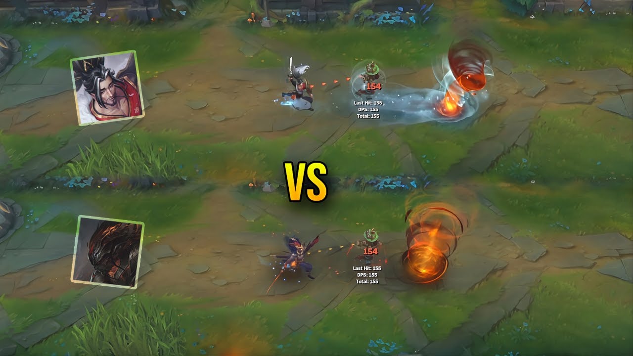Сравнение скинов Ясуо «Лепестки весны» и Ясуо «Ночной вестник» — League of Legends