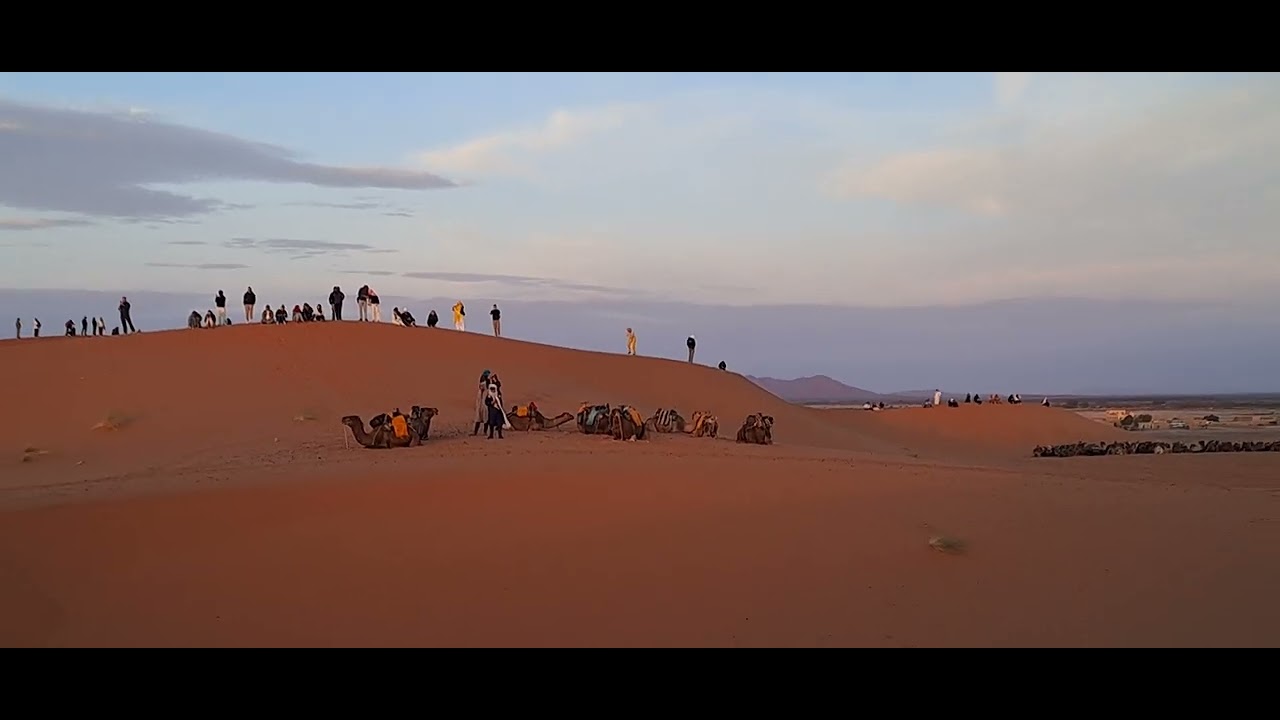 Sunrise in the northern sahara.