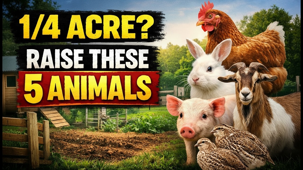 The ONLY 5 Animals Worth Raising on 1/4 Acre (Everything Else Is Wasting Your Time and Money)