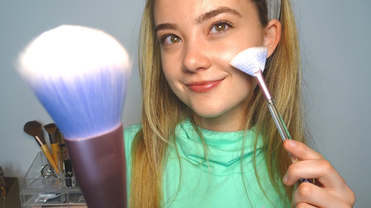 ASMR MY MAKE UP ROUTINE! Whispered Get Ready With Me, Gentle Brushing Sounds, Crinkles...