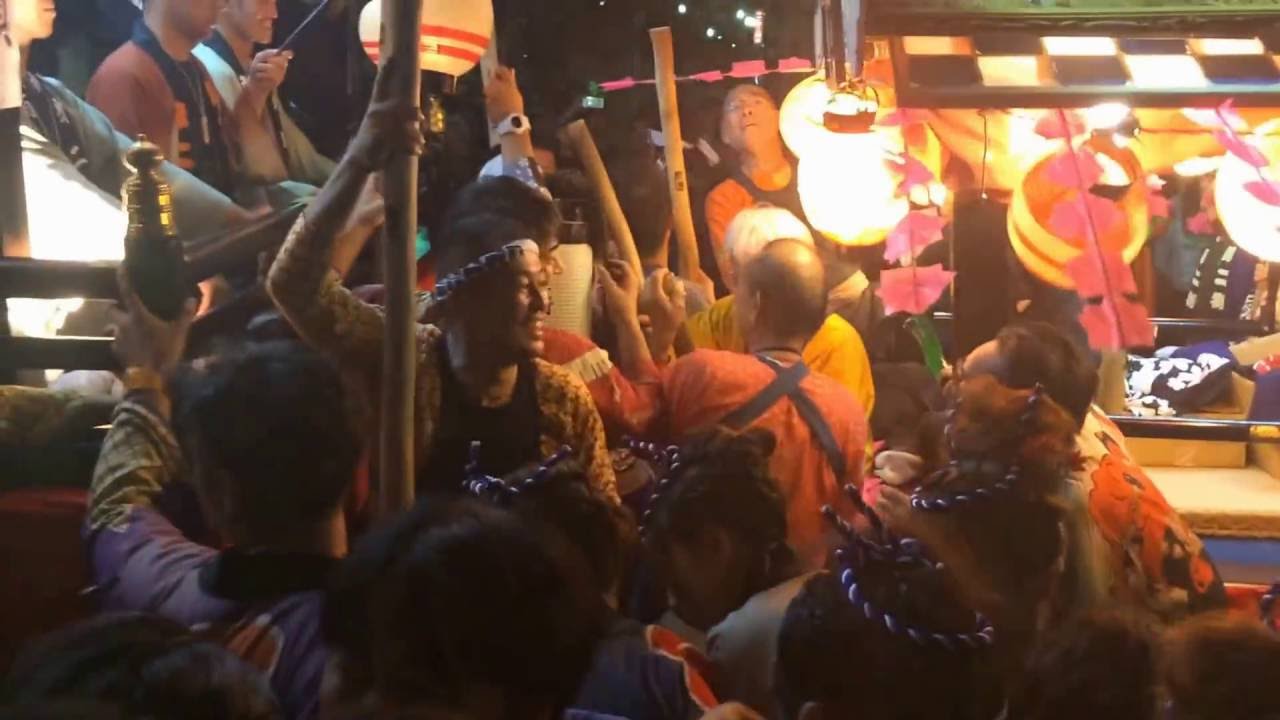 大井神社大祭総合研究所(バッティング！　屋台vs.屋台　怒涛の攻防 `^ω^)