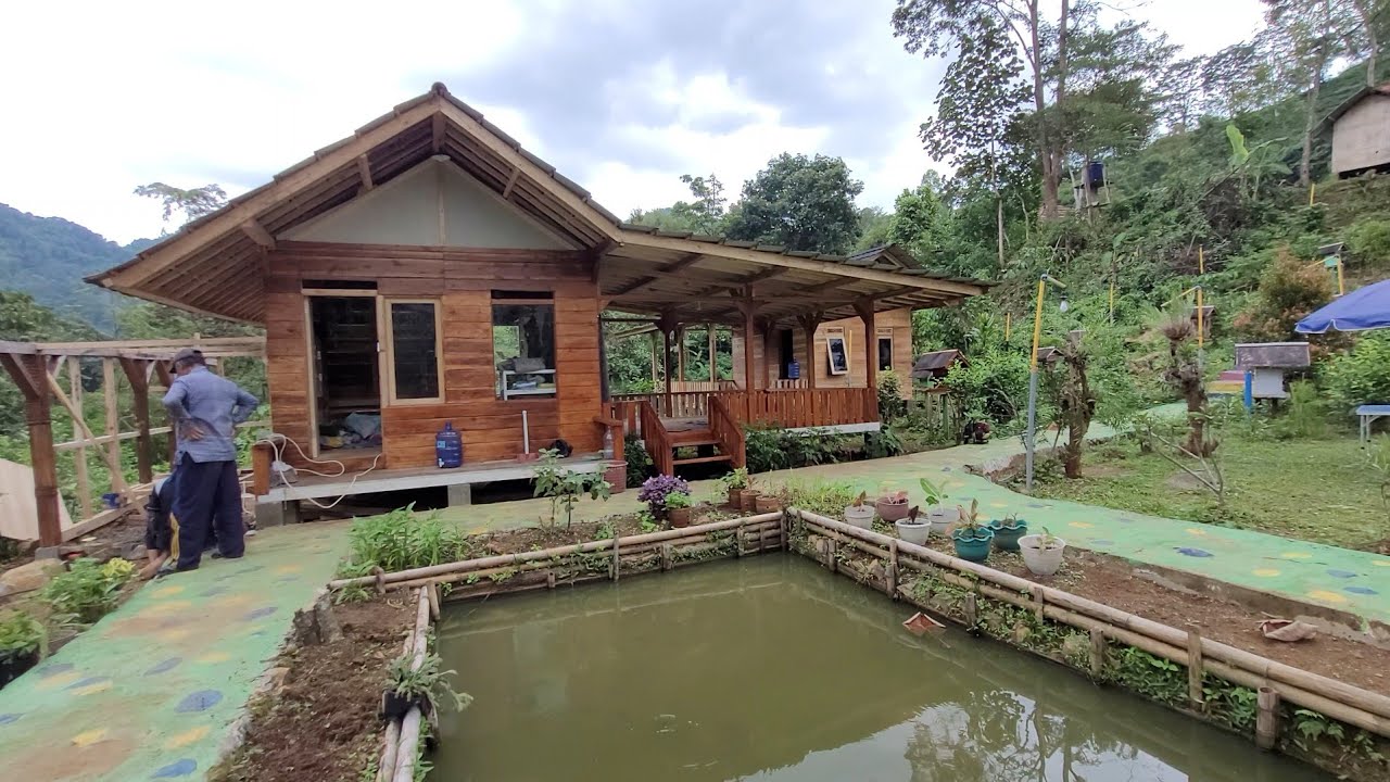 Rumah Villa Kayu Anti Galau‼️Suasana Sejuk Damai Dan Tentram, Suasana Pedesaan Sumedang Jawabarat
