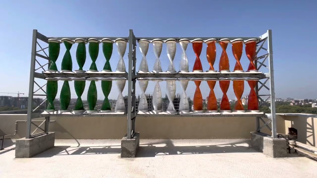 Savonius Helical Rotor Vertical Axis Wind Turbine (VAWT) | Power Generation | Renewable Wind Energy