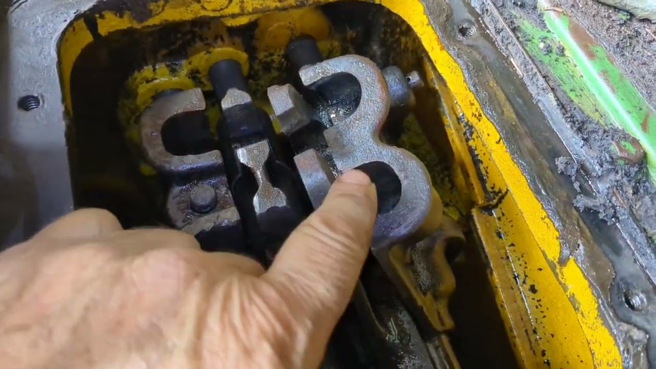 JD 60 transmission top plate removal.