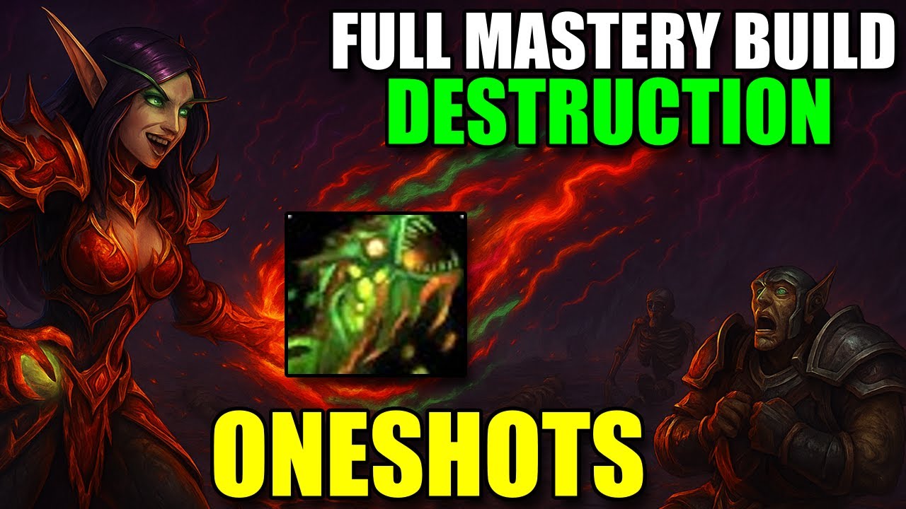 INSANE FULL MASTERY BUILD DESTRO | CHAOS BOLT ONESHOTS ARE BACK | Solo Shuffles | Bualock PVP 11.1.7
