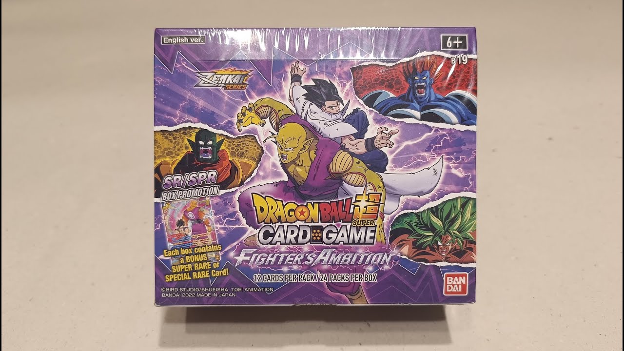 Dragon Ball Z TCG - Fighter's Ambition full box open (lucky opening $$$)