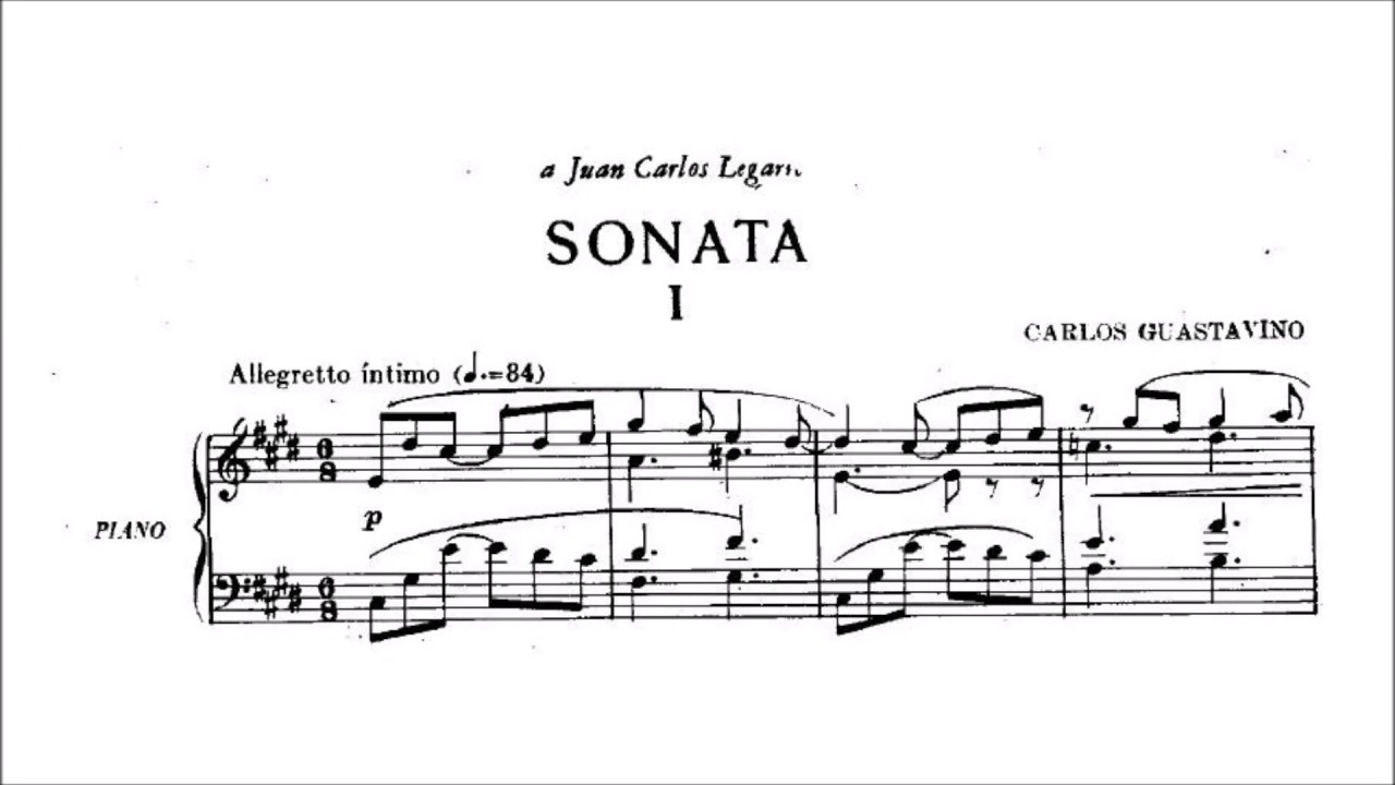 Carlos Guastavino - Piano Sonata in C-sharp minor