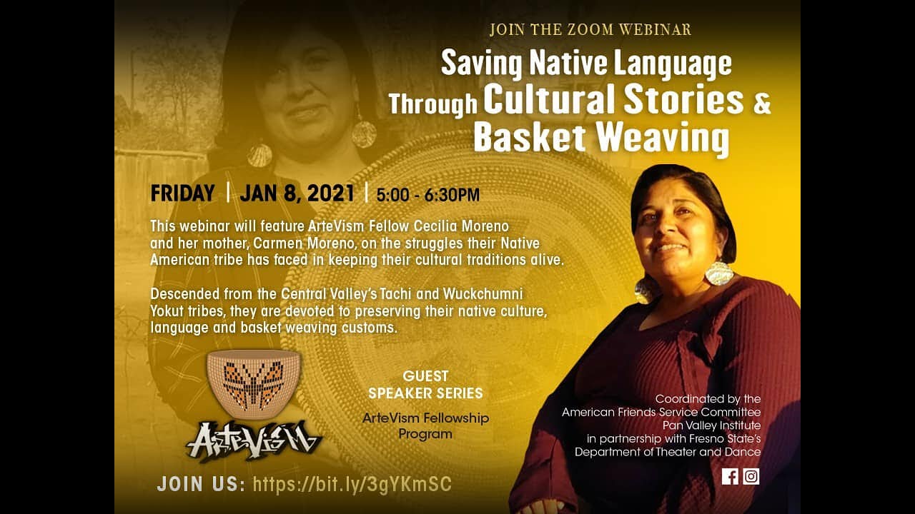 Saving Native language through cultural stories and basket Weaving