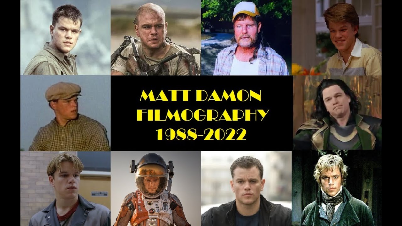 Matt Damon: Filmography 1988-2022